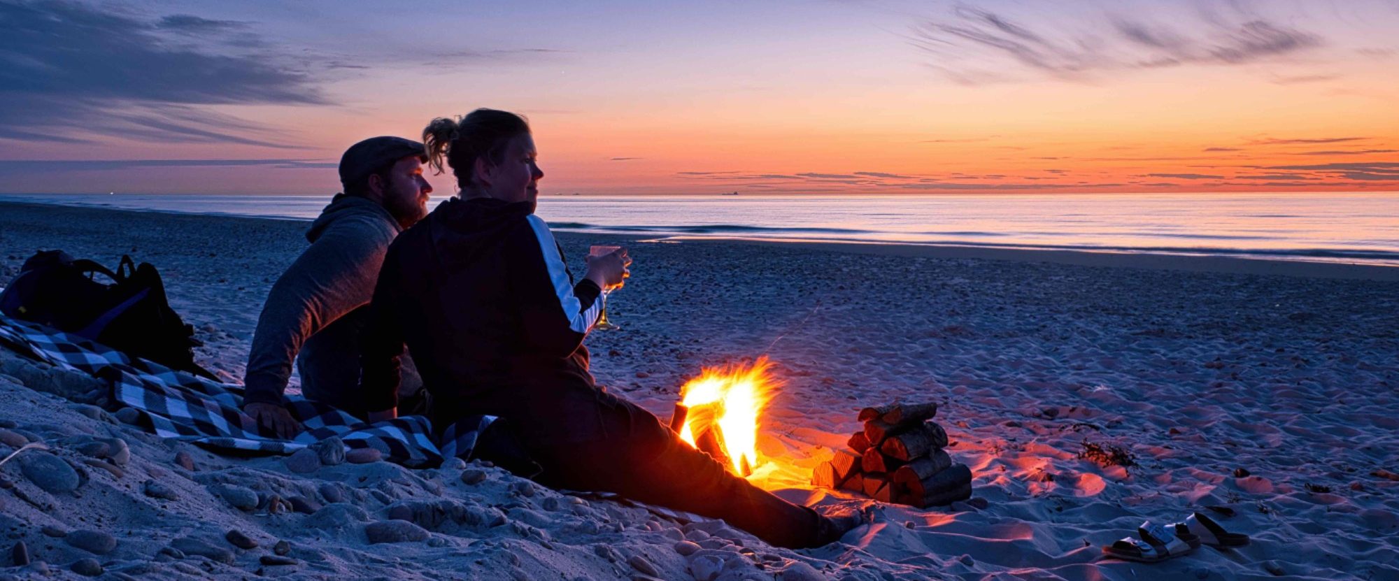 Am Strand von Skågen, Dänemark